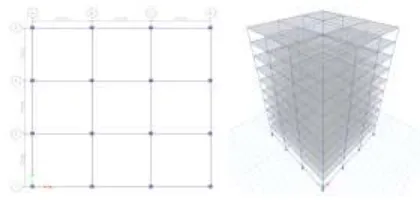 Figure 4.1 Plan and Elevation of the structure 