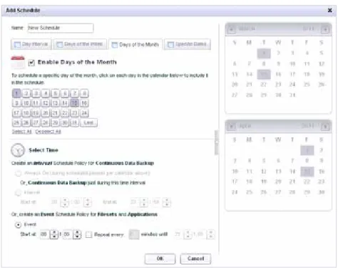 Figure 8 illustrates the Days of the Month tab.