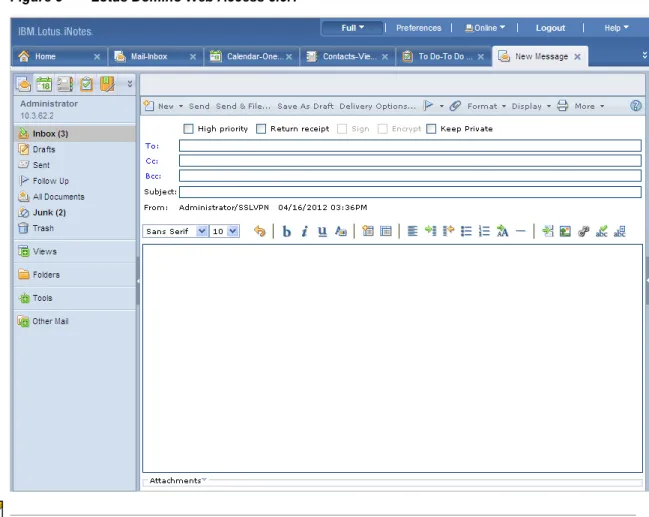 Figure 5 Lotus Domino Web Access 8.5.1