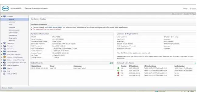 Figure 8 System > Status Page 