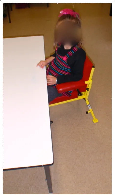 Figure 1 Table and chair used in therapy sessions