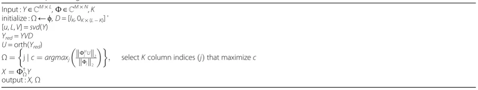Table 1 Proposed algorithm