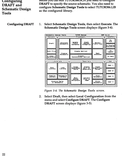 Figure 3-4. The Schematic Design Tools screen. 