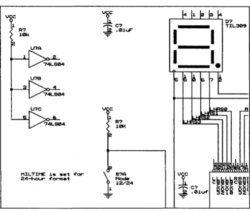 Figure 3-7. Partial view of the TUTOR386 schematic. 