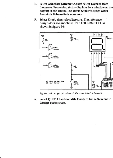 Figure 3-9. A partial view of the annotated schematic. 