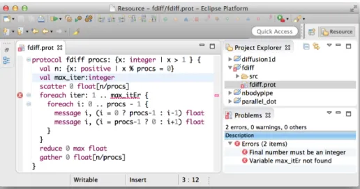 Fig. 7. Eclipse plugin for the protocol compiler