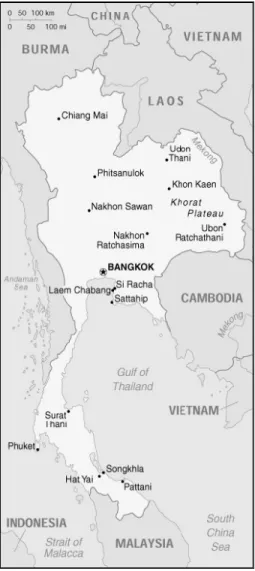 Figure 4: Map of Thailand  (World Fact Book) 