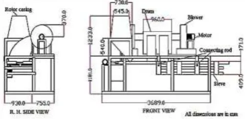 Fig.1 A typical raisin grading machine 