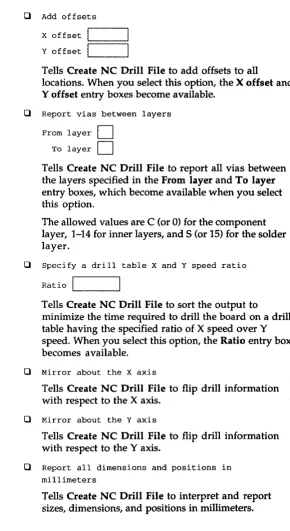 table having the specified ratio of X speed. When you select this option, the Ratio entry box speed over Y becomes available