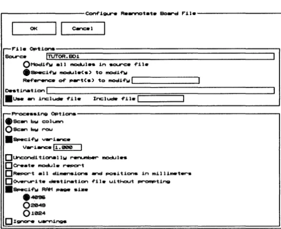 Figure 7-1. Reannotate Board File's local configuration screen. 