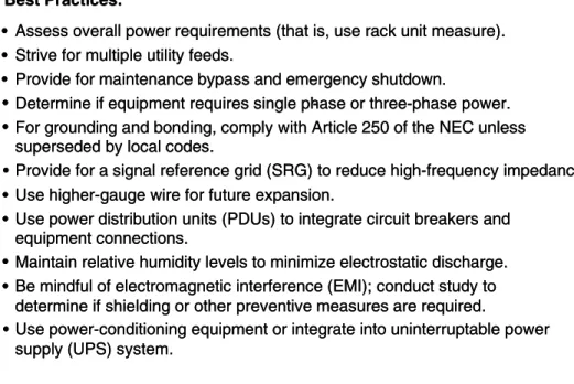 Figure 11. Power Distribution  Best Practices: