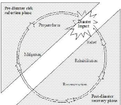 Figure 1: Disaster management cycle by RICS (2006) 