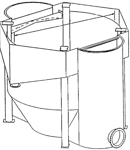Figure 9 shows a schematic diagram of a largeDorr-Oliver cell with a tank design.
