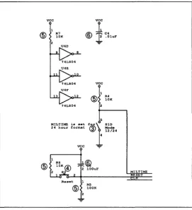 Figure 6-8. Switches, resistors, and capacitors to be placed. The callouts refer to the step numbers in this section