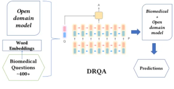 Figure 1: Transfer learning from open domain to biomedical domain