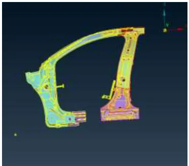 Fig. 3.3.2 CAD Model in LS-DYNA 