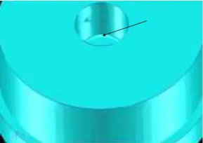Fig 2.1.1a Design modification with 2 mm fillet radius 