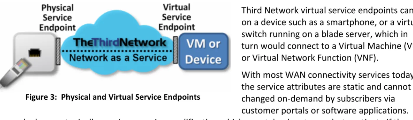 Figure 3:  Physical and Virtual Service Endpoints