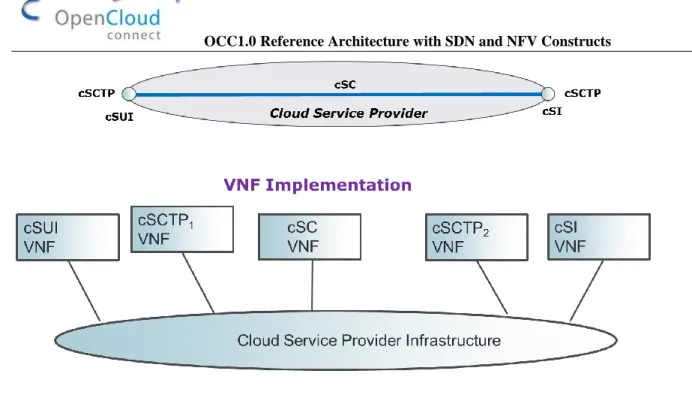 Table 6 identifies possible NFV and infrastructure components of cSI. 