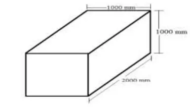 Figure 2.2 and 2.3 shows the simple model of rectangular pressure vessel created in ANSYS software with the dimensions as stated earlier and in the same dimension of model stiffeners are made to avoid the bending of plates under applied pressure