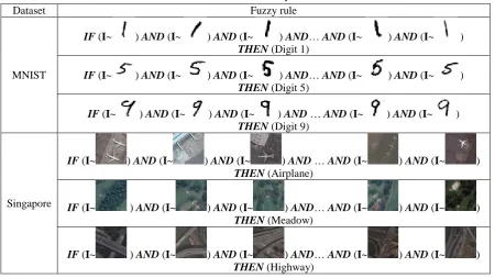 Table 9. Illustrative fuzzy rules 