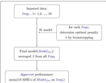 Figure 1 A summary of the model construction steps and evaluation of performance via the lasso.