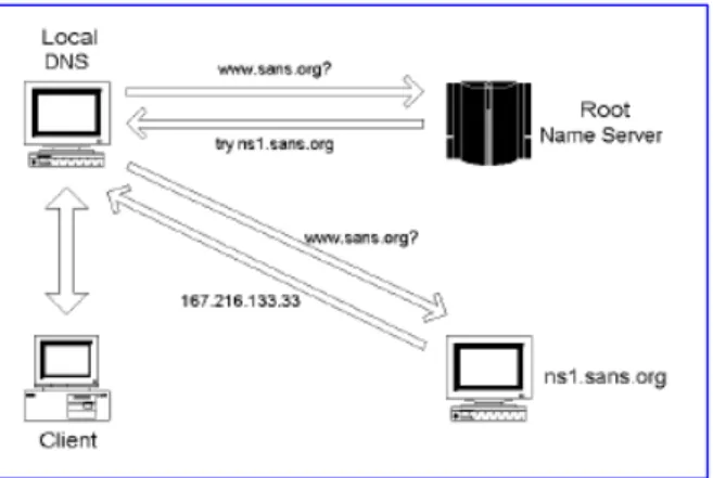 Figure 2. Process of DNS works