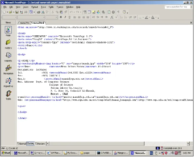 Figure 2: HTML  Version of the Document Annotated by Mangrove Graphical Tagger 