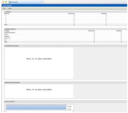 Fig. 5. Scan results from QualysGuard scan 