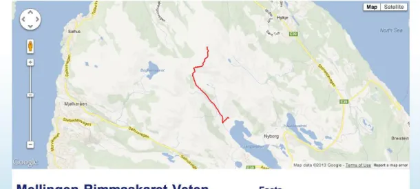 Figure 5: A web page presenting information about a hike 