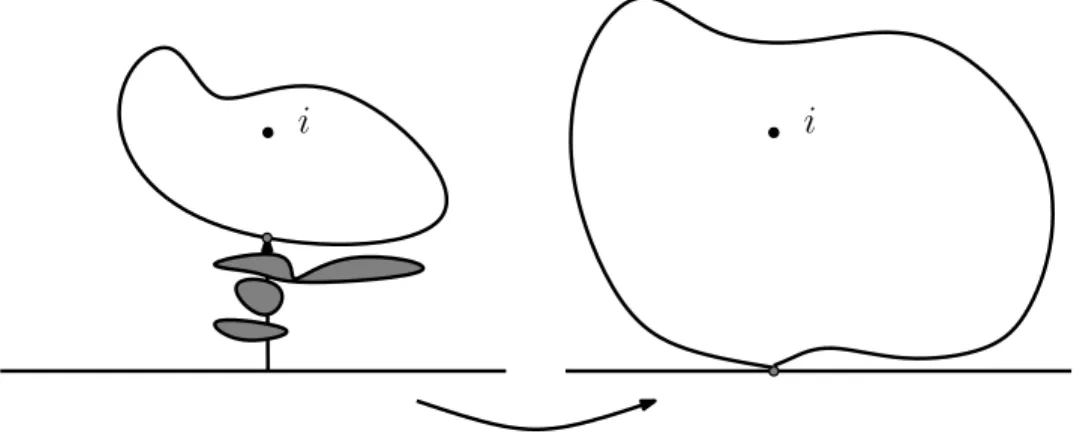 Figure 4: Description of P i (sketch).