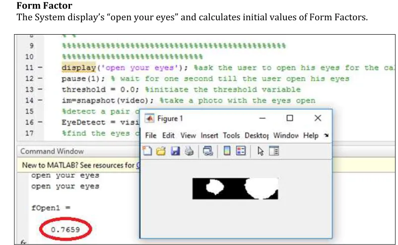 Fig -3: Image shows the value of initial Form Factor 1 used as a reference  