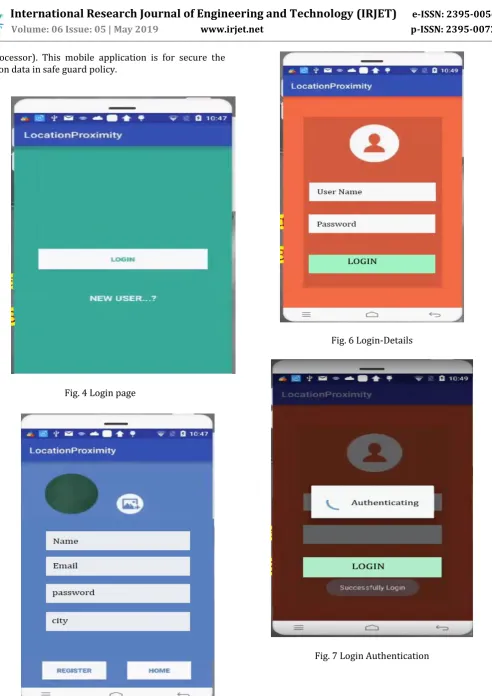 Fig. 7 Login Authentication  