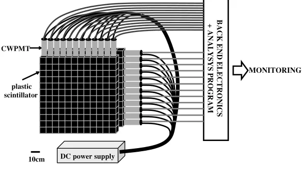 Fig. 2. Point-sensitive muon sensor with CWPMT.