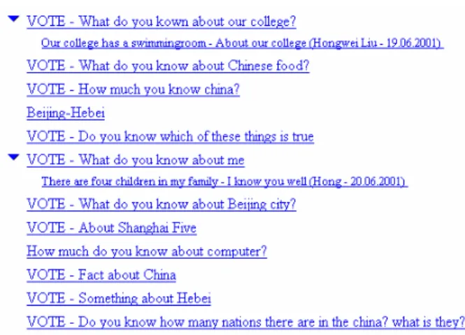 Figure 3: A part  of the first class exercise for the  Chinese participants.  