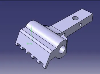 Fig -2  3D model of pneumatic clamp 