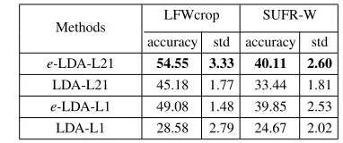 Figure 12. Convergence curves of e-2DLDA-L21 on three databases.