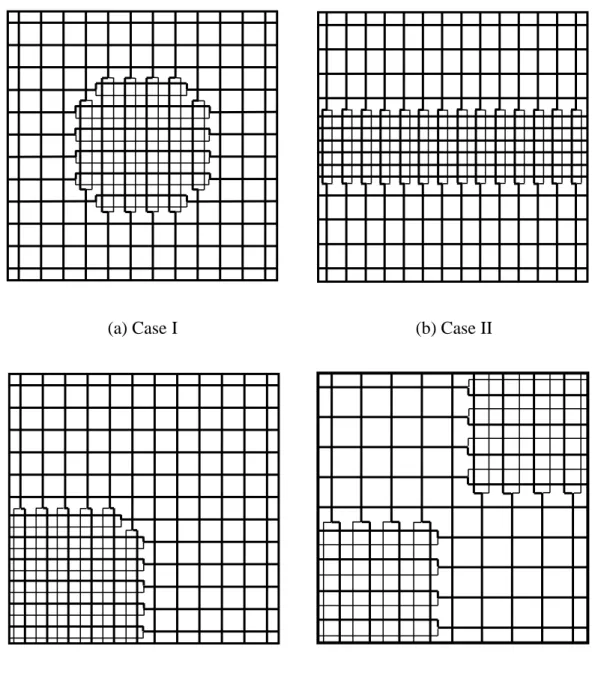 Figure 4.5 Transit network design at convergence (drawn to scale). 