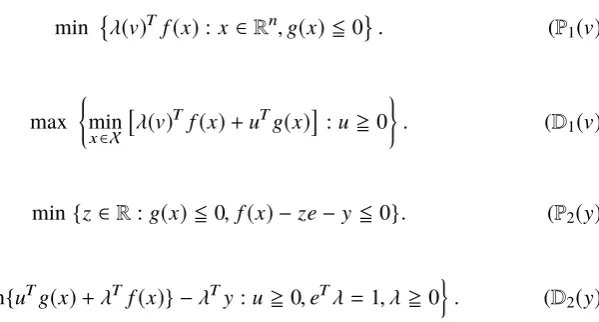 Figure 4 shows the lower image of Example 2 in dual objective space and the bold curveis the K-maximal set