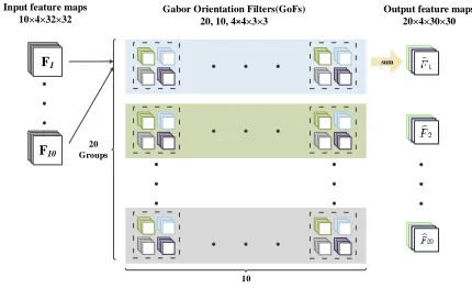Fig. 2. Left shows modulation process of GoFs. Right illustrates an example of GCN convolution with 4 channels