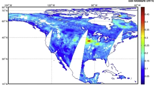 Fig. 5. Performance of open-loop simulation (a), assimilation of MODIS-LAI (b), assimilation of AMSR-E soil moisture (c), assimilation of AMSR-E soil moisture + MODIS-LAI (d), composite all (e), composite best (f).