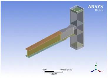 Fig -3: Modelled view of WC beam with TR 1.25. 