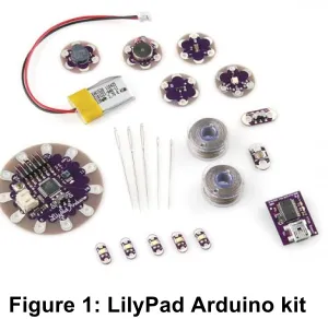 Figure 1: LilyPad Arduino kit 