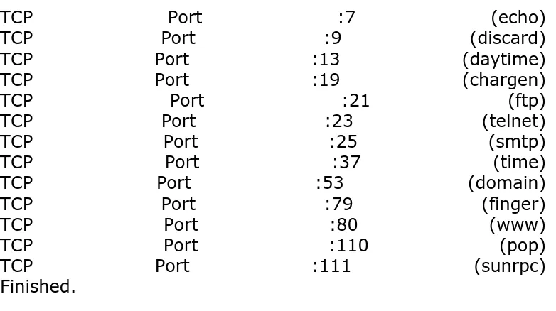 figure out what services are available on a targeted computer from the responses the port scanner receives