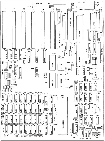 Fig 3-2. Printed circuit board layout.