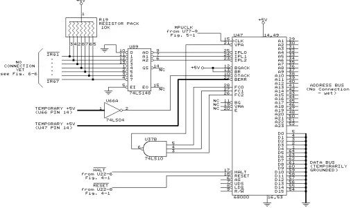 Fig. 7-1. Test circuit for the 68000.