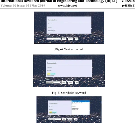 Fig -6: Storing the text in Document 