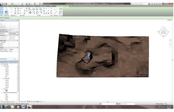Figure 6 : MQP Work – Terrain Model from Front 1 
