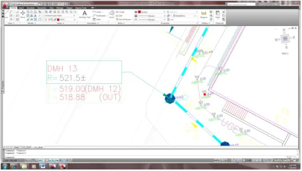 Figure 14: Example of Label from CAD as-built Drawings 