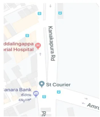 Figure 1 Study area map ( Konanakunte cross) 